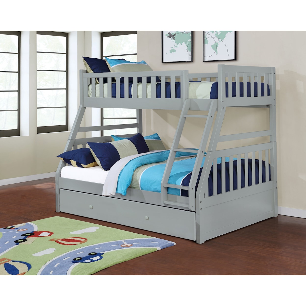 Lifestyle B803G Bunk Bed with Trundle Drawer