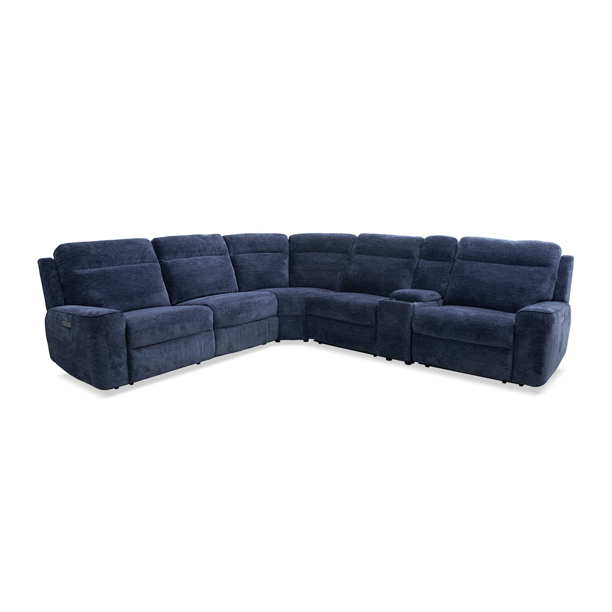 Cheers Lucie 6 Piece 3 Power Recliner Sectional