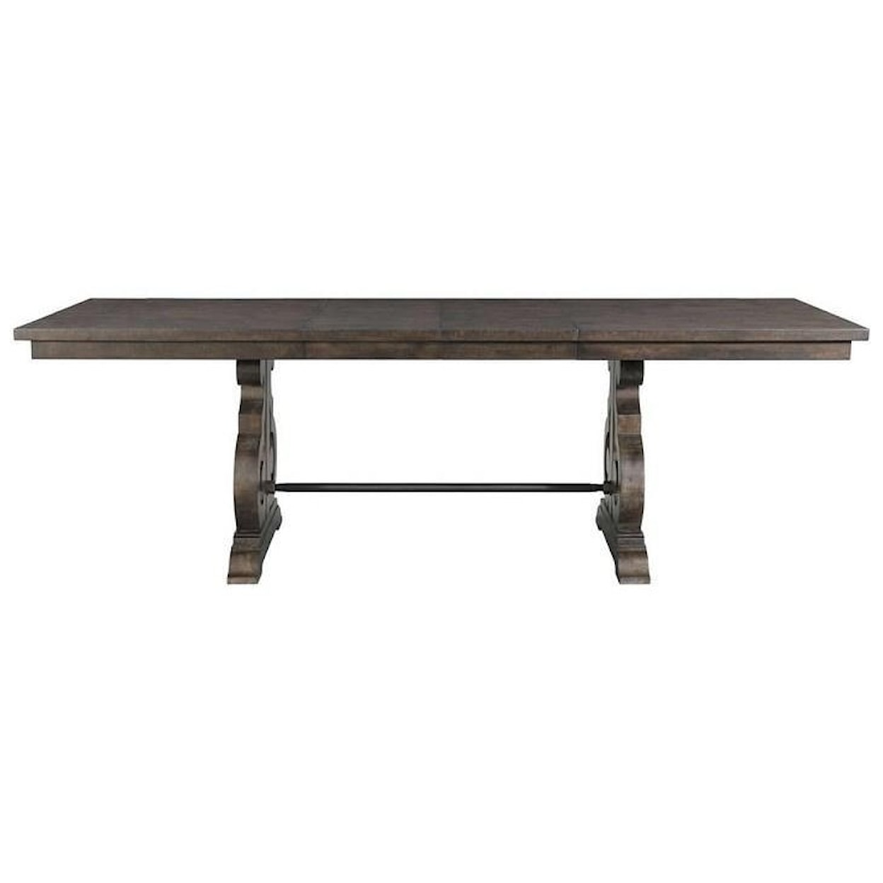 Elements International Stone Counter Height Rectangular Dining Table