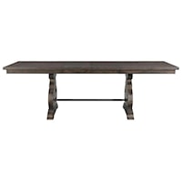 Counter Height Rectangular Extension Dining Table