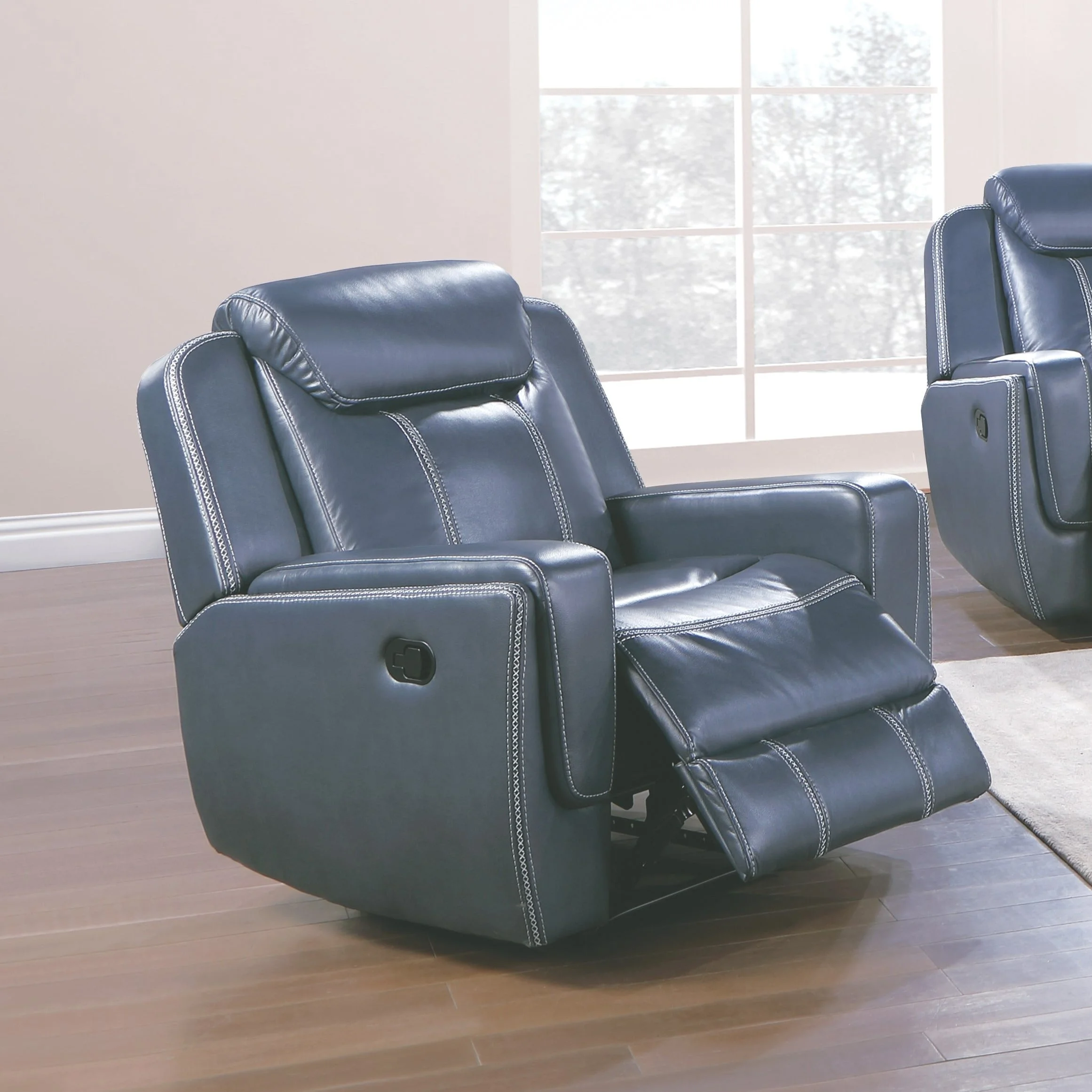 Lifestyle Denver 140381752 Faux Leather Recliner Sam Levitz Furniture