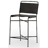 Black Counter Height Barstool