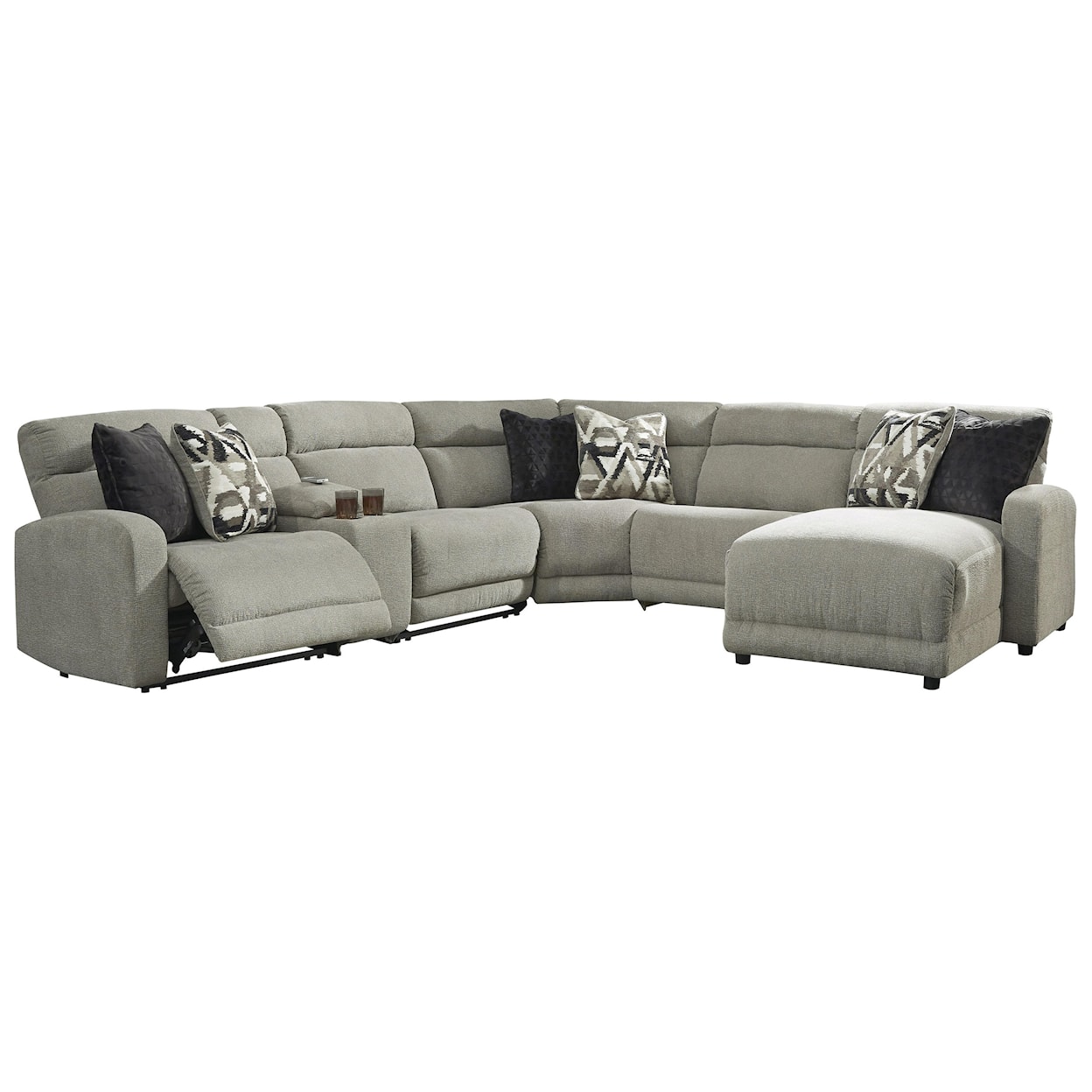 Signature Design by Ashley Colleyville 6 Piece Power Reclining Sectional Sofa