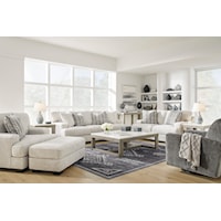 Flannel Sofa, Loveseat and Chair Set