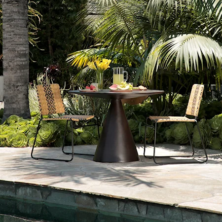 Florina Outdoor Dining Table Lava