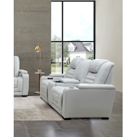 Power Reclining Console Loveseat with Power Headrest