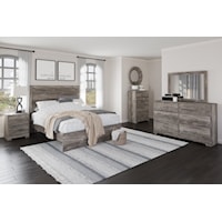 3 Piece Queen Panel Bed, 6 Drawer Dresser, 2 Drawer Nightstand and 4 Drawer Chest Set