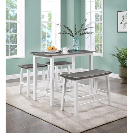 4 Piece Counter Height Dining Set