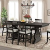 Elements International Stone 8 Piece Counter Height Dining Set