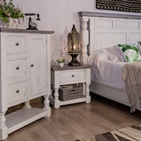 Rustic Two-tone Nightstand