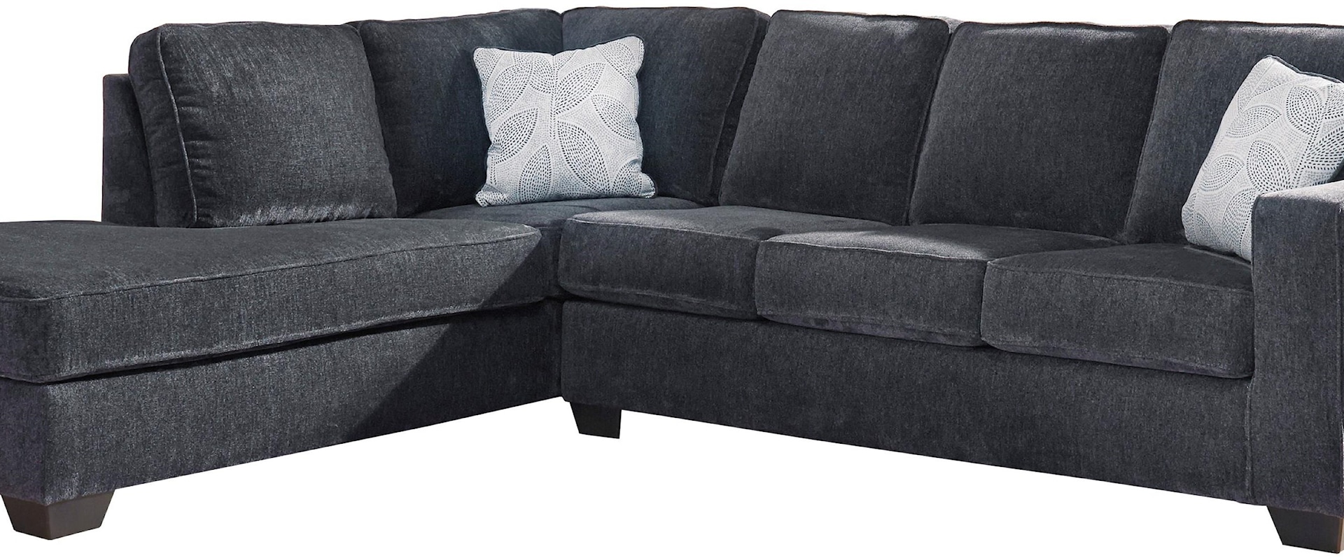 2 Piece Right Arm Facing Sleeper Sofa, Left Arm Facing Chaise Sectional, Chair and Ottoman Set