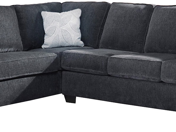 2 PC Sleeper Sectional, Chair and Ottoman Se