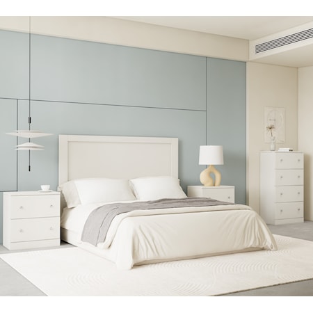 3 Piece Queen/Full Bedroom Set with Chest