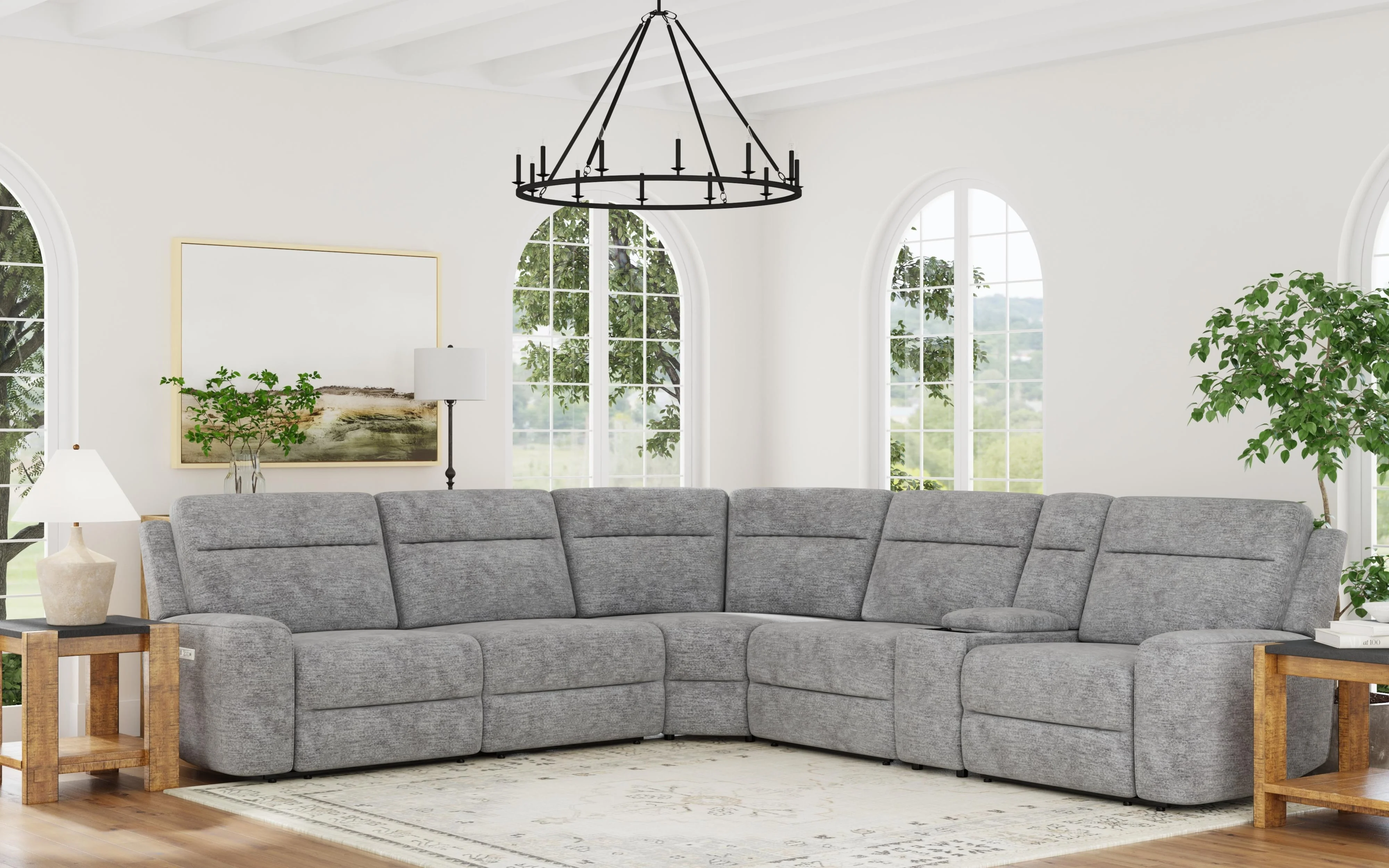 Cheers Lucie 815373092 6 Piece 3 0Gravity Power Recliner Sectional
