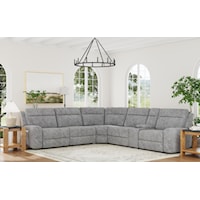6 Piece 3 0-Gravity Power Recliner Sectional
