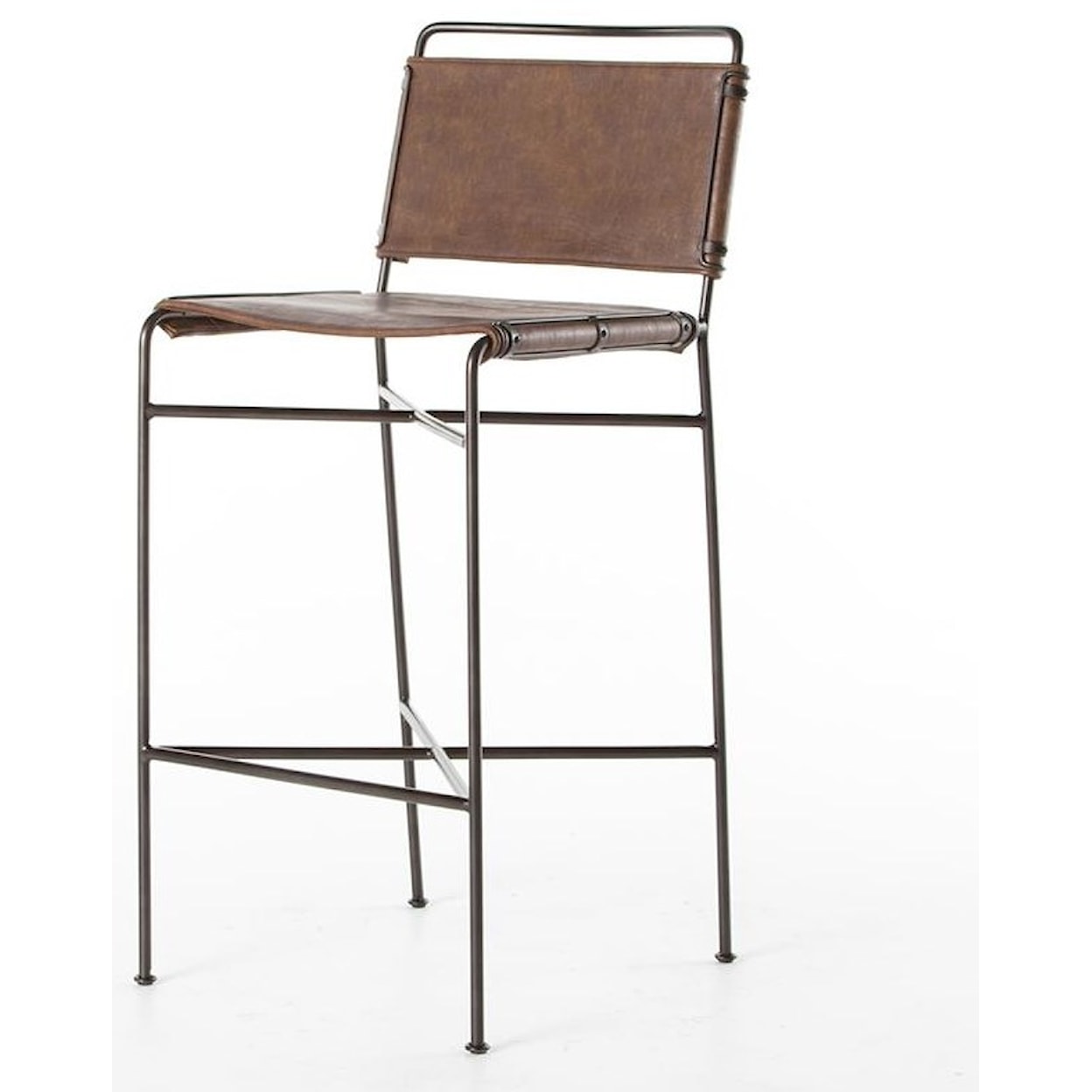 Four Hands Wharton Bar Height Stool