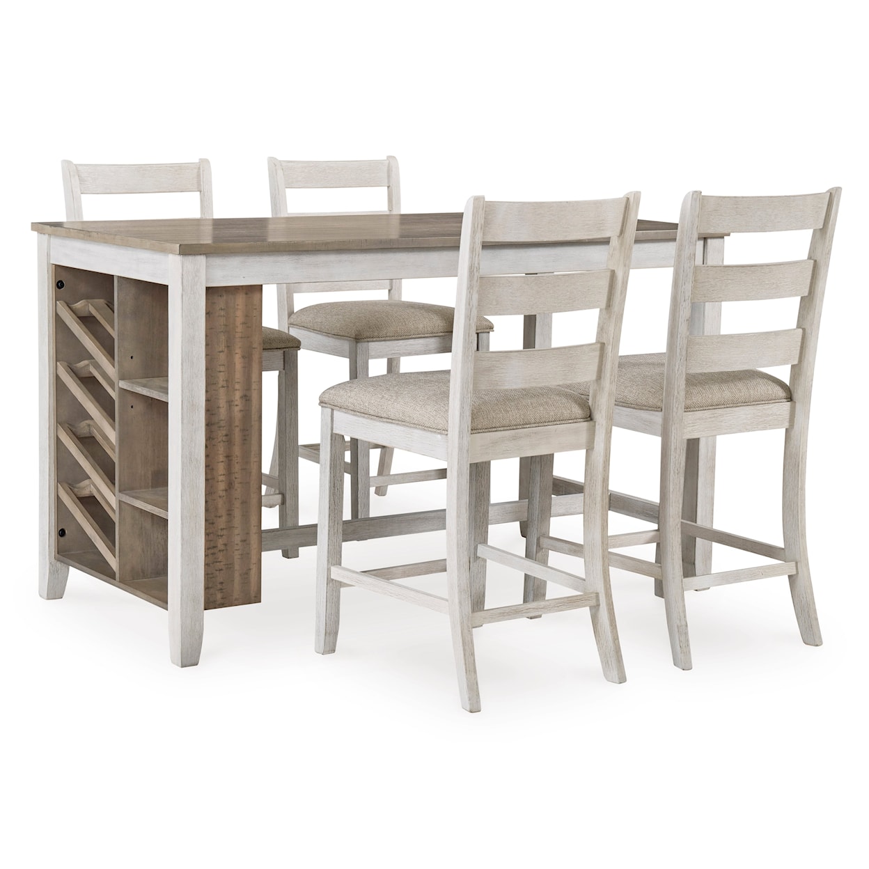 Signature Design by Ashley Skempton 5 Piece Counter Height Dining Set