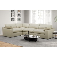 5 Piece Leather Sectional