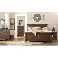 3 Piece King Sleigh Bed with Storage, 2 Drawer Nightstand and 7 Drawer Dresser