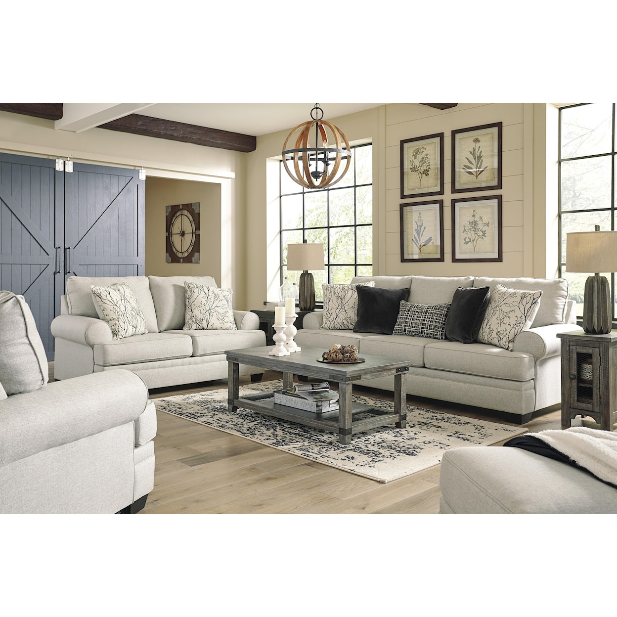 Ashley Furniture Antonlini Sofa, Loveseat, Chair and Ottoman Set