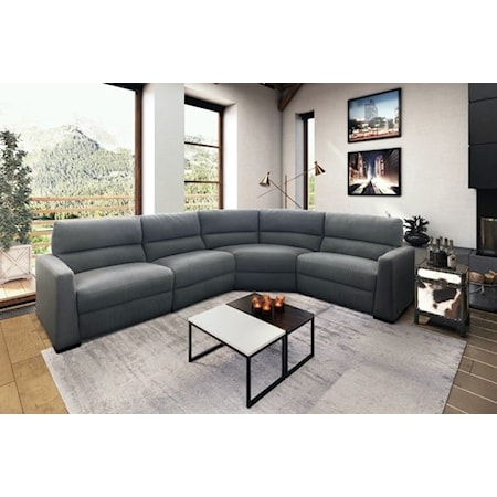 4 Piece Power Reclining Sectional