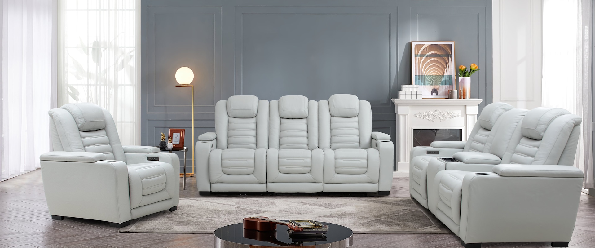 3 Piece Power Reclining Living Room Set