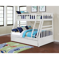 Casual Twin Over Full Bunk Bed **Trundle Not Included**