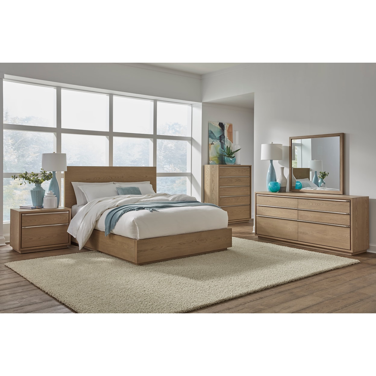Modus International One 6 Piece Queen Bedroom Set with Dresser