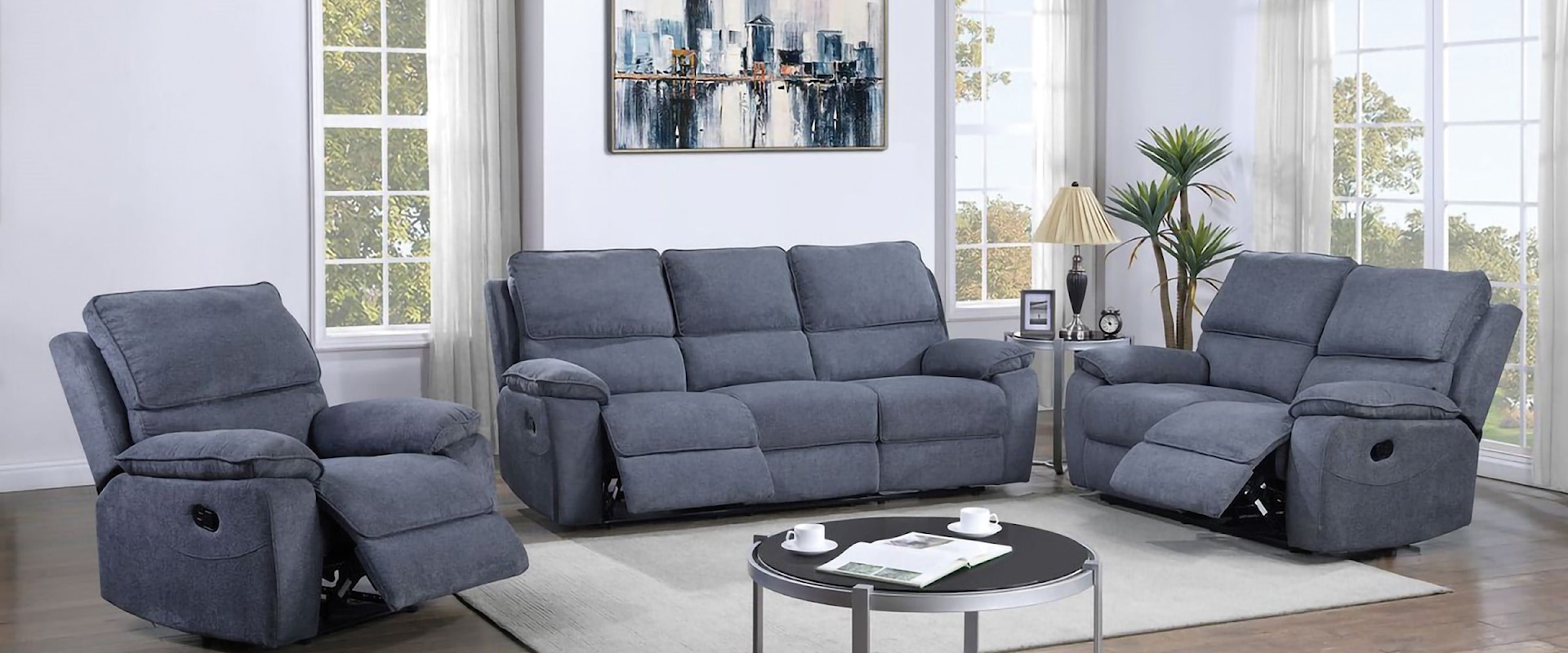 3 Piece Reclining Living Room Set