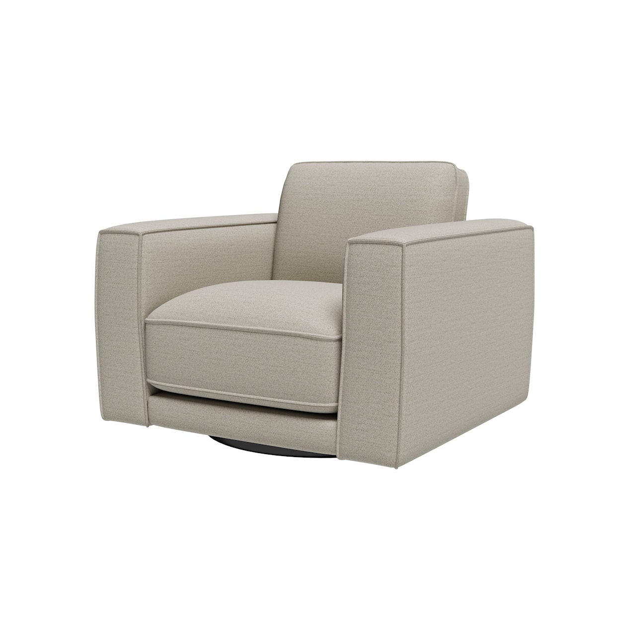Kuka Home 2801 5 Piece Sectional with Swivel Accent Chair