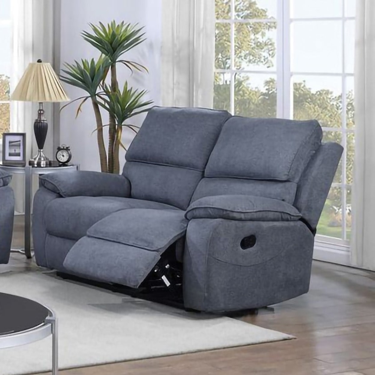 Lifestyle 81723 132381738 Reclining Loveseat with Console | Sam's ...