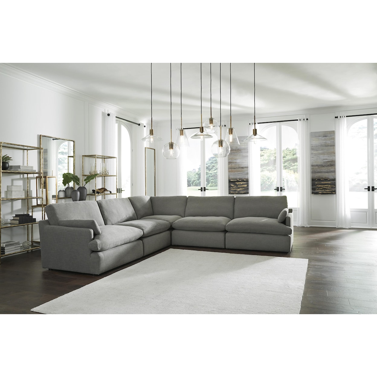 Ashley Furniture Tanavi 5 Piece Sectional Sofa