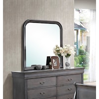 Square Dresser Mirror with Rounded Edges