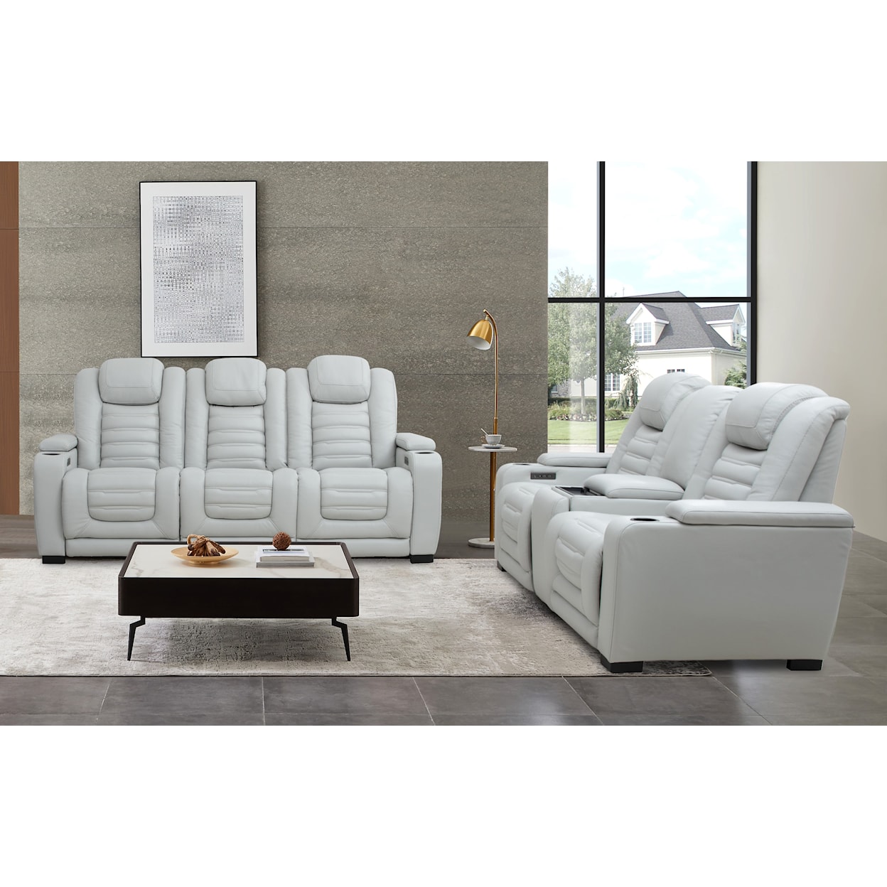 Cheers 80192 2 Piece Power Reclining Living Room Set