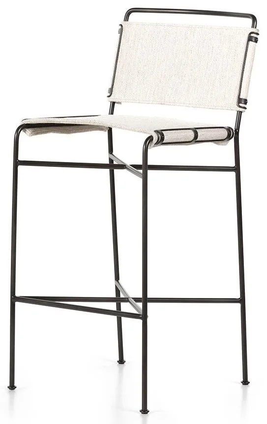 Four Hands Wharton 320105857 Avant Natural Bar Height Barstool Sam