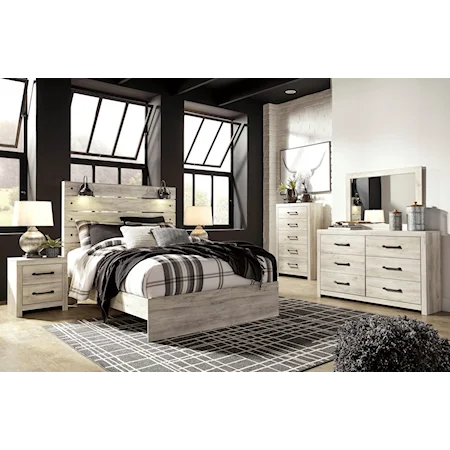 5 Piece Queen Panel Bed, Chest and Nightstand Set