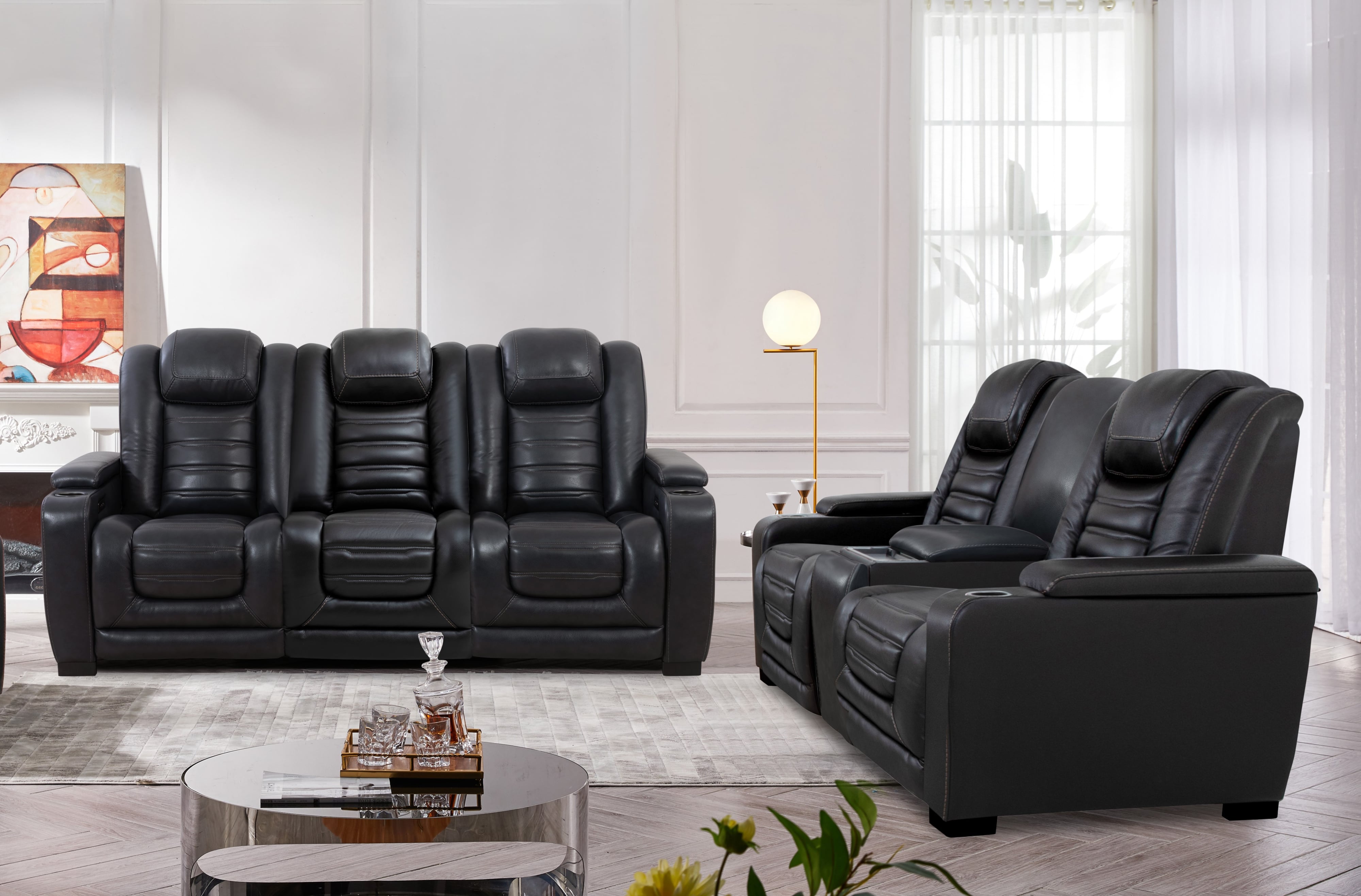 Cheers 80192 816381925 2 Piece Power Reclining Living Room Set Sam