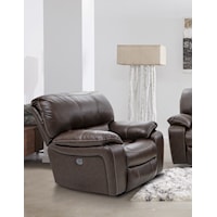Leather Match Recliner