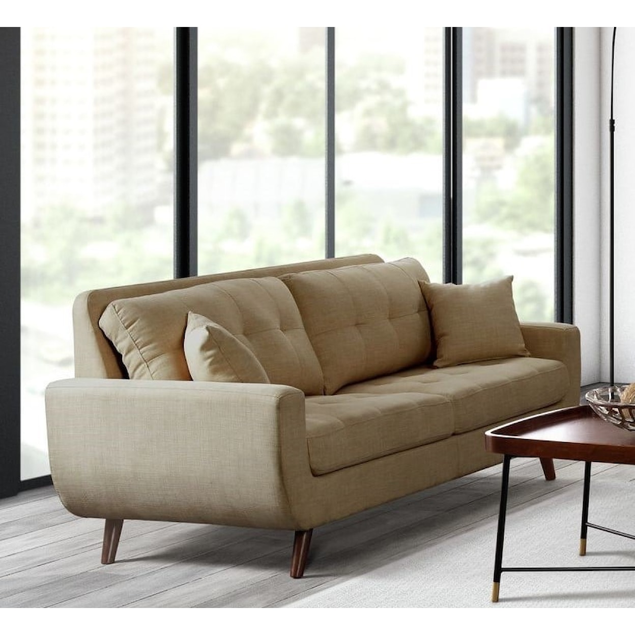 Elements International Freeport Modern Sofa