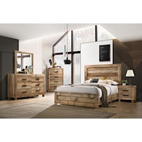 5 Piece Queen Panel Bedroom Set with Dresser