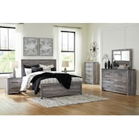 2 Piece Queen Panel Bed, 6 Drawer Dresser and 2 Drawer Nightstand Set