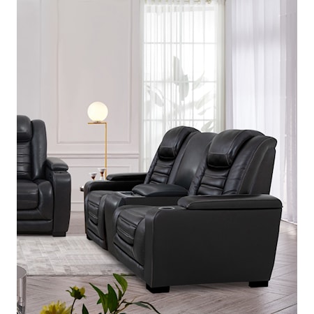 Power Reclining Loveseat with Power Headrest