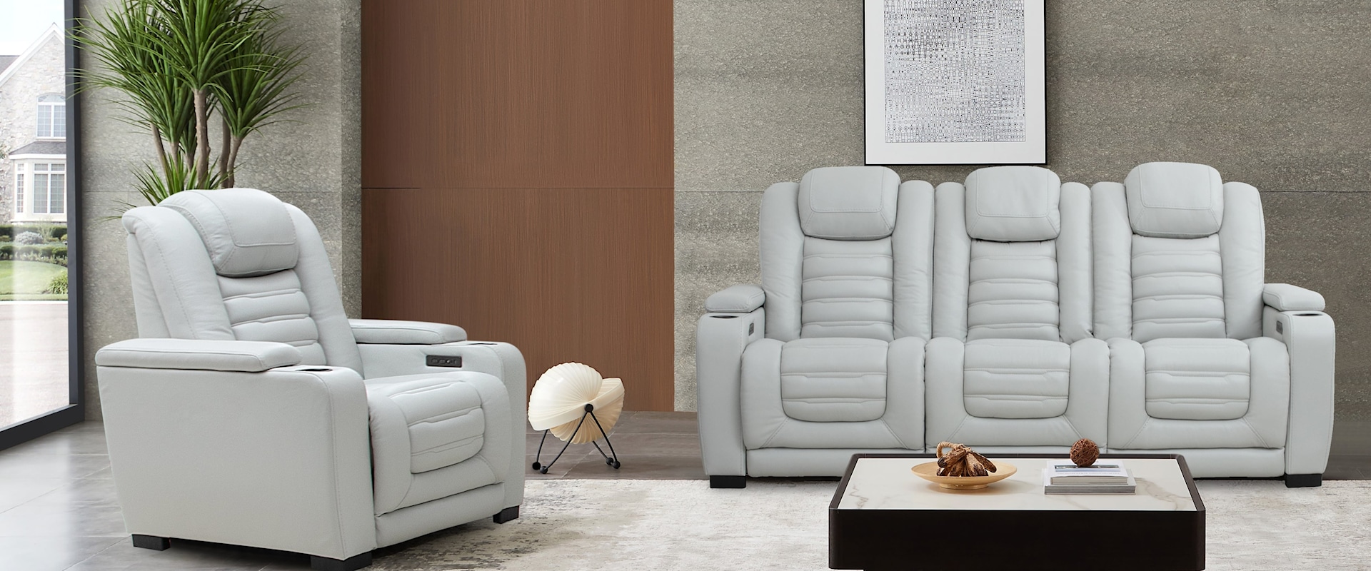 2 Piece Power Reclining Living Room Set