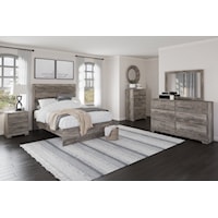 3 Piece Full Panel Bed, 6 Drawer Dresser, 2 Drawer Nightstand and 4 Drawer Chest Set