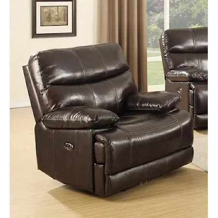 Leather Match Recliner