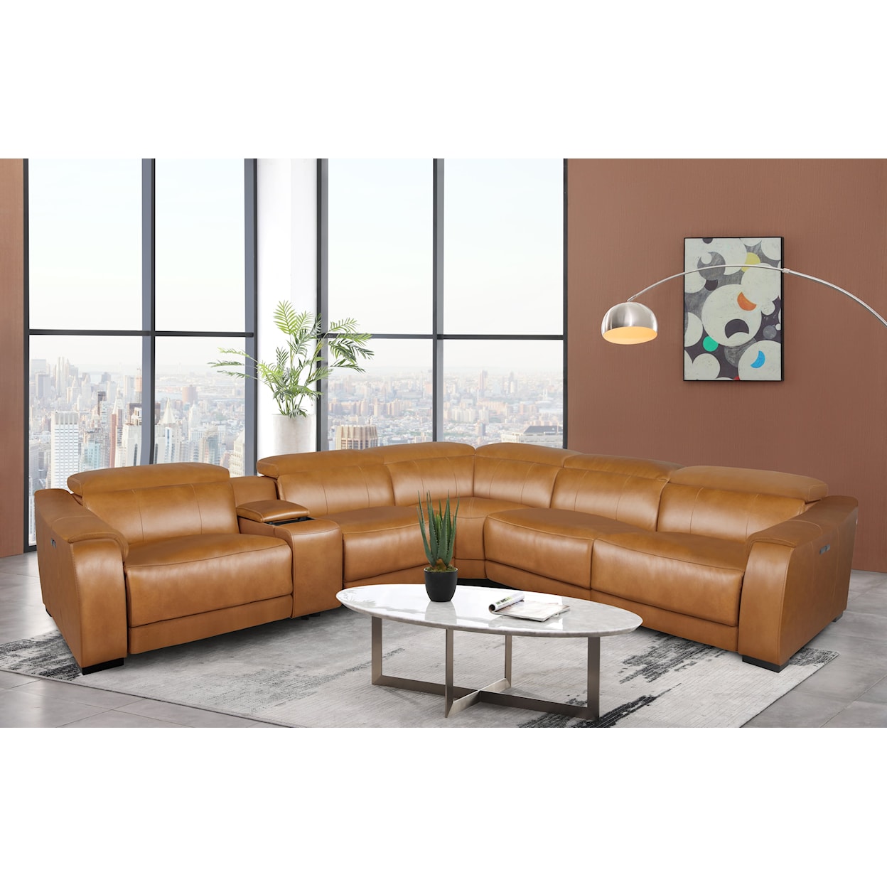 Cheers 80279 6 Piece 0-G Power Reclining Sectional