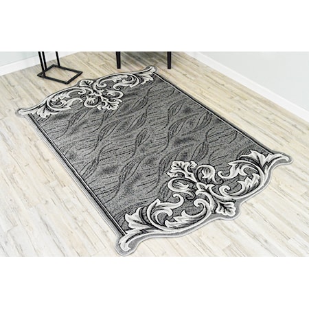 TWIST 5X8 GREY AREA RUG |