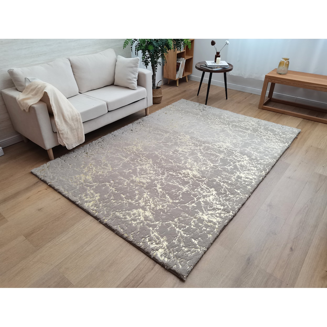 Zinatex Timmy Shaggy S Edition TAUPE GOLD 7X10 AREA RUG |