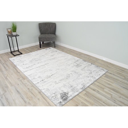 DAVINCHI 8X11 GREY DIAMOND RUG |