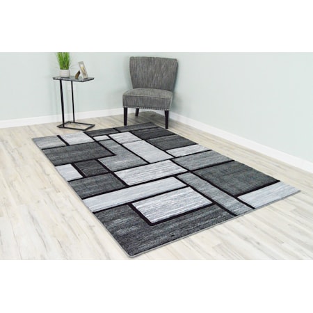 Premium 22285 PREMIUM AREA RUG GREY 4X6 | | 7 Day Furniture | Rugs